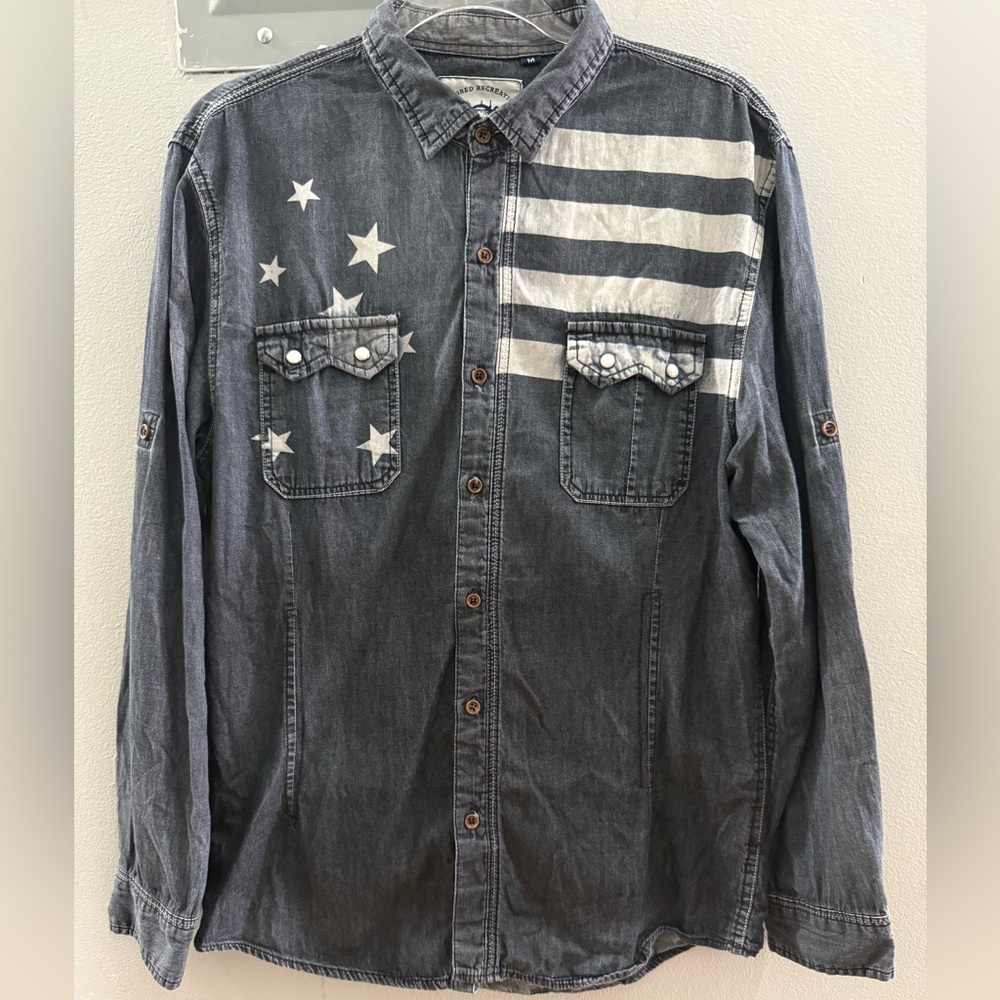 Tailored Recreation Denim Button-Up Shirt
